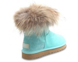 UGG FOX FUR AQUAS