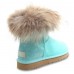 UGG FOX FUR AQUAS