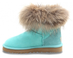 UGG FOX FUR AQUAS