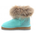 UGG FOX FUR AQUAS