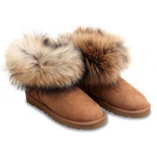 UGG FOX FUR CHESTNUT