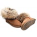 UGG FOX FUR CHESTNUT