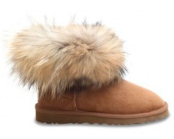 UGG FOX FUR CHESTNUT