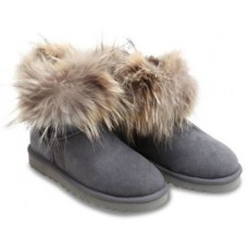 UGG FOX FUR GREY