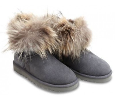 UGG FOX FUR GREY