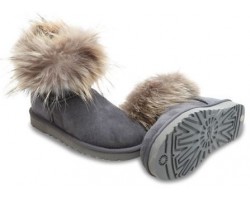 UGG FOX FUR GREY