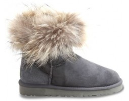 UGG FOX FUR GREY