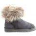 UGG FOX FUR GREY