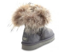 UGG FOX FUR GREY