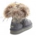 UGG FOX FUR GREY