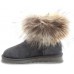 UGG FOX FUR GREY