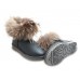 UGG FOX FUR METALLIC GREY