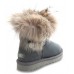 UGG FOX FUR METALLIC GREY