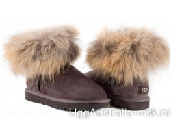 UGG FOX FUR MINI CHOCOLATE