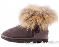 UGG FOX FUR MINI CHOCOLATE