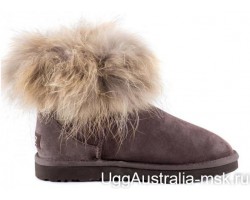 UGG FOX FUR MINI CHOCOLATE