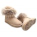 UGG FOX FUR SAND