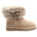 UGG FOX FUR SAND