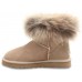 UGG FOX FUR SAND