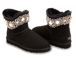 UGG & JIMMY CHOO CRYSTALS BLACK