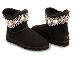 UGG & JIMMY CHOO CRYSTALS BLACK