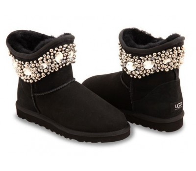 UGG & JIMMY CHOO CRYSTALS BLACK