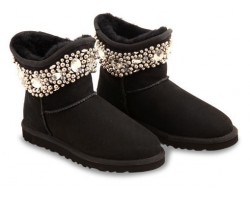 UGG & JIMMY CHOO CRYSTALS BLACK