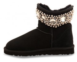 UGG & JIMMY CHOO CRYSTALS BLACK