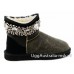 UGG & JIMMY CHOO CRYSTALS BOMBER BLACK