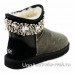 UGG & JIMMY CHOO CRYSTALS BOMBER BLACK