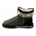 UGG & JIMMY CHOO CRYSTALS BOMBER BLACK