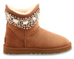 UGG & JIMMY CHOO CRYSTALS CHESTNUT