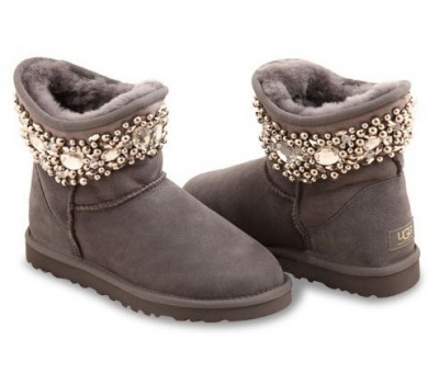 UGG & JIMMY CHOO CRYSTALS GREY