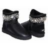 UGG & JIMMY CHOO CRYSTALS METALLIC BLACK