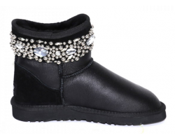 UGG & JIMMY CHOO CRYSTALS METALLIC BLACK