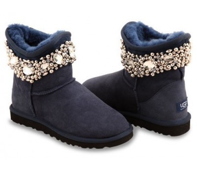 UGG & JIMMY CHOO CRYSTALS NAVY