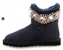 UGG & JIMMY CHOO CRYSTALS NAVY