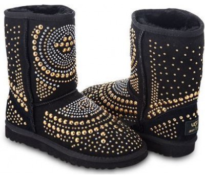 UGG & JIMMY CHOO MANDAH BLACK