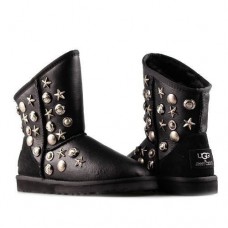 UGG & JIMMY CHOO STARLIT METALLIC BLACK