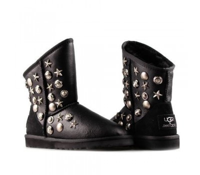 UGG & JIMMY CHOO STARLIT METALLIC BLACK