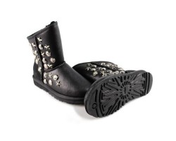 UGG & JIMMY CHOO STARLIT METALLIC BLACK