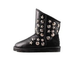 UGG & JIMMY CHOO STARLIT METALLIC BLACK