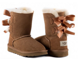 UGG KIDS BAILEY BOW CHESTNUT