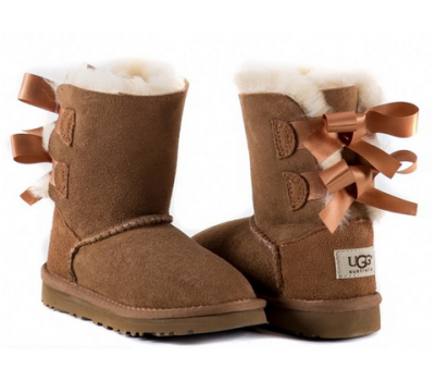 UGG KIDS BAILEY BOW CHESTNUT