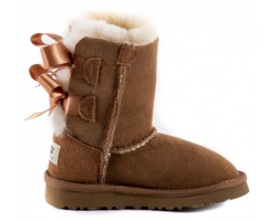 UGG KIDS BAILEY BOW CHESTNUT