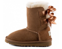 UGG KIDS BAILEY BOW CHESTNUT