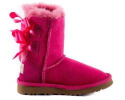 UGG KIDS BAILEY BOW DUSTY ROSE