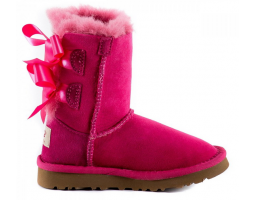 UGG KIDS BAILEY BOW DUSTY ROSE