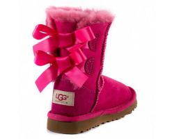 UGG KIDS BAILEY BOW DUSTY ROSE