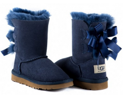 UGG KIDS BAILEY BOW NAVY